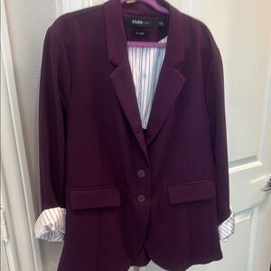 Studio Purple Blazer Tailored Suit Jacket